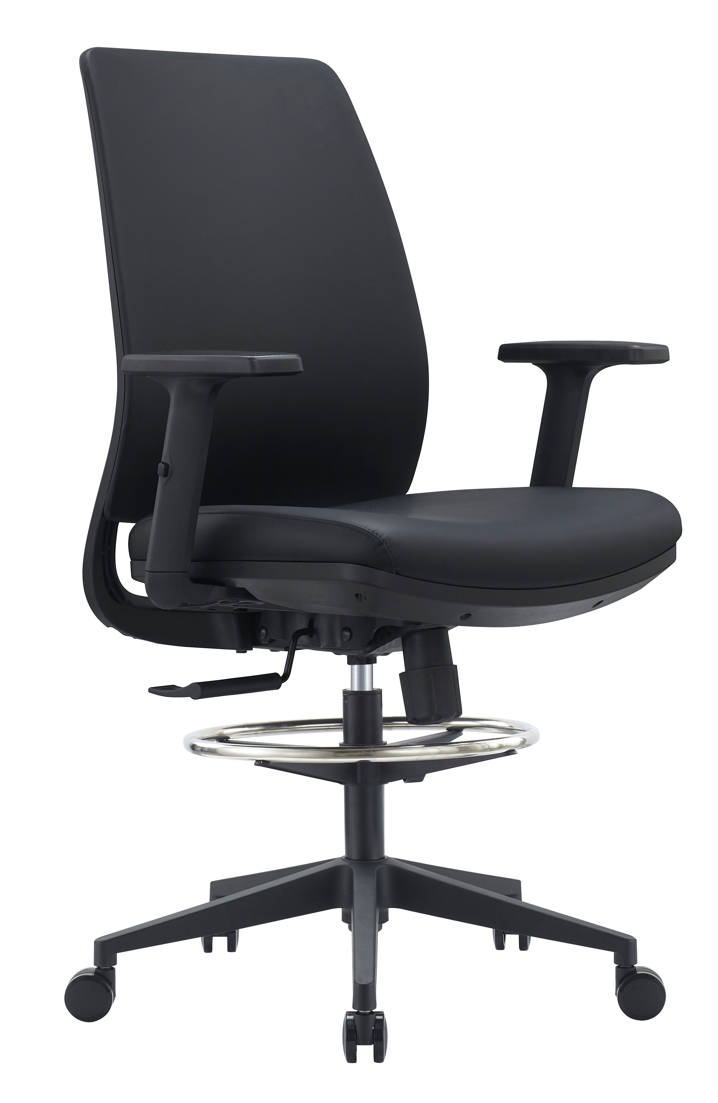 Pontus Polyurethane Drafting Mid-Back - With Arms