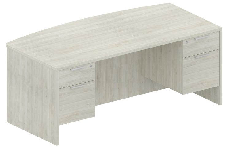 388 Double Pedestal Bow Top Desks